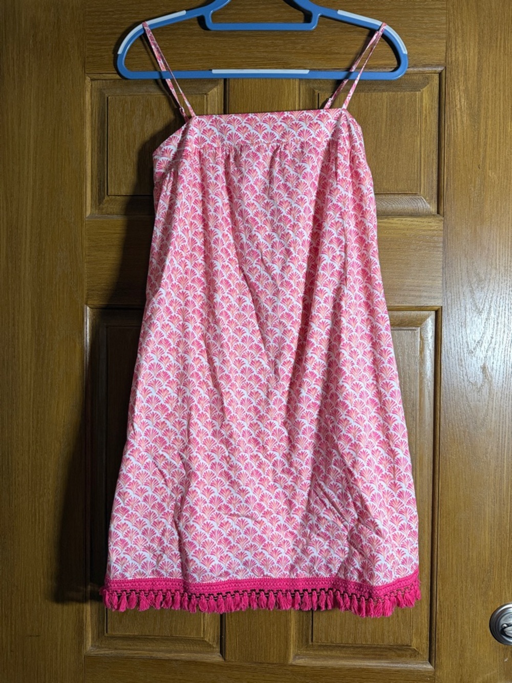 Vineyard Vines Pink Printed Tassel-Hem Swim Coverup